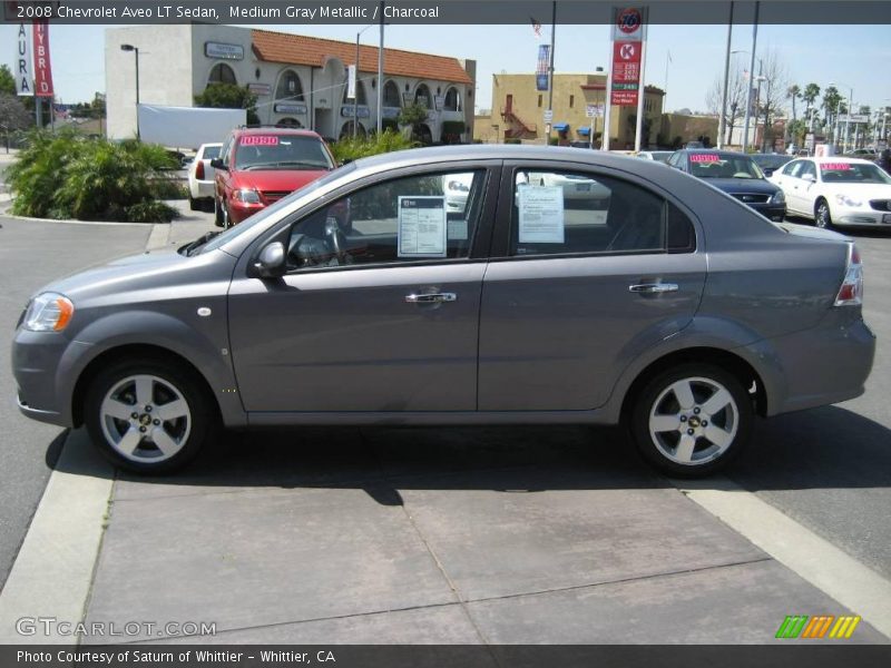 Medium Gray Metallic / Charcoal 2008 Chevrolet Aveo LT Sedan