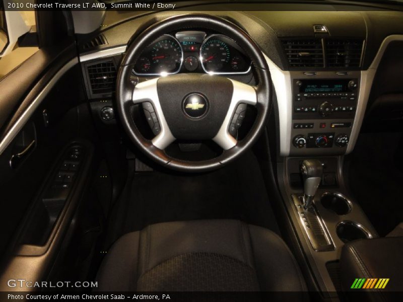 Summit White / Ebony 2010 Chevrolet Traverse LT AWD