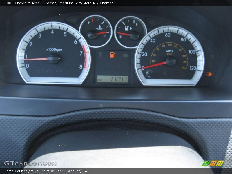 Medium Gray Metallic / Charcoal 2008 Chevrolet Aveo LT Sedan