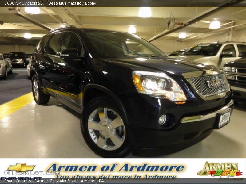 Deep Blue Metallic / Ebony 2008 GMC Acadia SLT