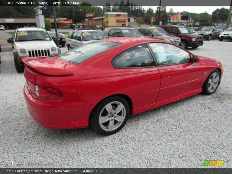 Torrid Red / Black 2004 Pontiac GTO Coupe