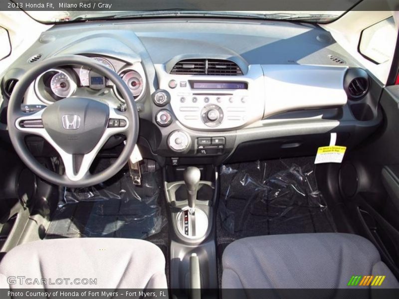 Milano Red / Gray 2013 Honda Fit