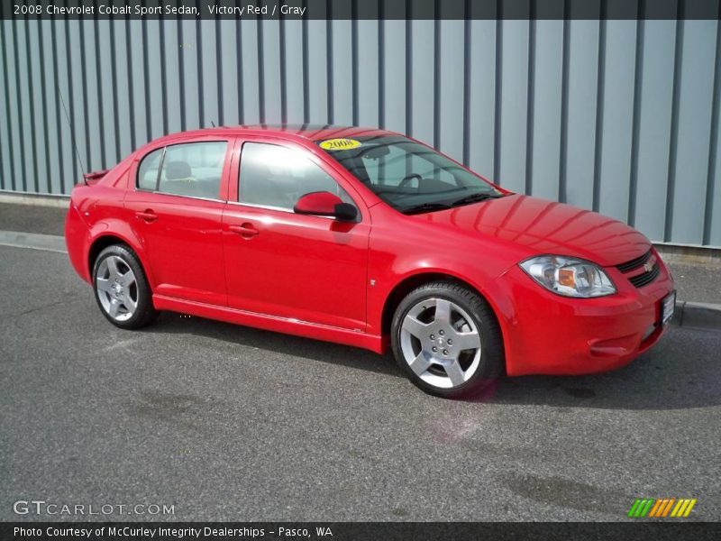 Victory Red / Gray 2008 Chevrolet Cobalt Sport Sedan