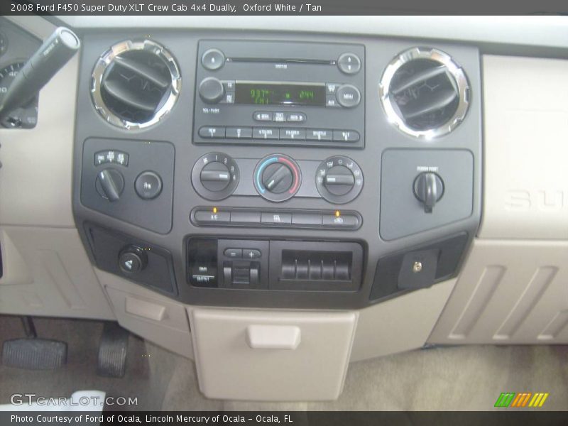 Oxford White / Tan 2008 Ford F450 Super Duty XLT Crew Cab 4x4 Dually
