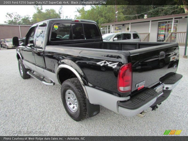 Black / Medium Flint Grey 2003 Ford F250 Super Duty XLT SuperCab 4x4