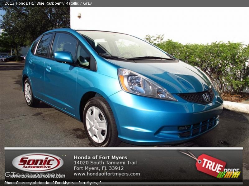 Blue Raspberry Metallic / Gray 2013 Honda Fit