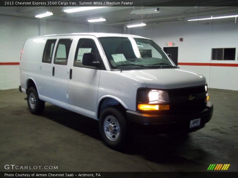 Summit White / Medium Pewter 2013 Chevrolet Express 3500 Cargo Van