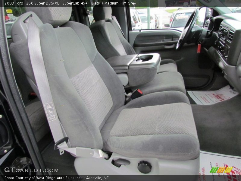 Black / Medium Flint Grey 2003 Ford F250 Super Duty XLT SuperCab 4x4