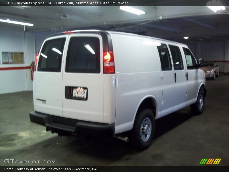 Summit White / Medium Pewter 2013 Chevrolet Express 3500 Cargo Van