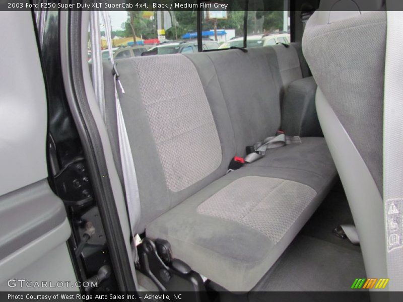 Black / Medium Flint Grey 2003 Ford F250 Super Duty XLT SuperCab 4x4