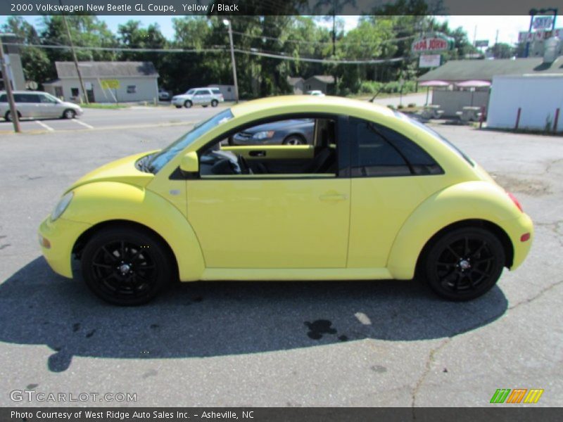 Yellow / Black 2000 Volkswagen New Beetle GL Coupe