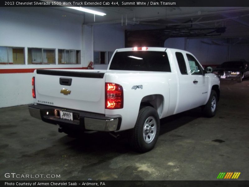 Summit White / Dark Titanium 2013 Chevrolet Silverado 1500 Work Truck Extended Cab 4x4