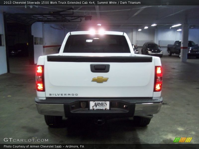 Summit White / Dark Titanium 2013 Chevrolet Silverado 1500 Work Truck Extended Cab 4x4