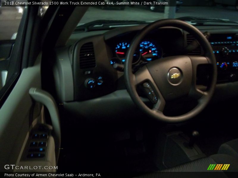 Summit White / Dark Titanium 2013 Chevrolet Silverado 1500 Work Truck Extended Cab 4x4
