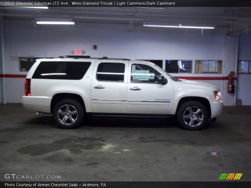 White Diamond Tricoat / Light Cashmere/Dark Cashmere 2013 Chevrolet Suburban LTZ 4x4
