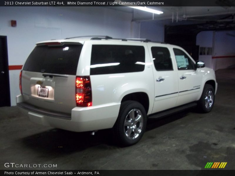 White Diamond Tricoat / Light Cashmere/Dark Cashmere 2013 Chevrolet Suburban LTZ 4x4