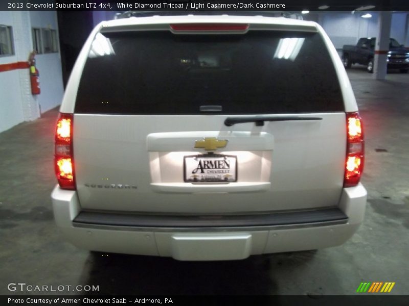 White Diamond Tricoat / Light Cashmere/Dark Cashmere 2013 Chevrolet Suburban LTZ 4x4