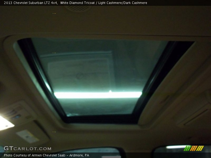 White Diamond Tricoat / Light Cashmere/Dark Cashmere 2013 Chevrolet Suburban LTZ 4x4