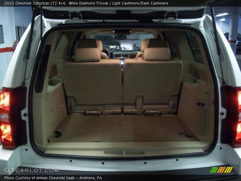 White Diamond Tricoat / Light Cashmere/Dark Cashmere 2013 Chevrolet Suburban LTZ 4x4
