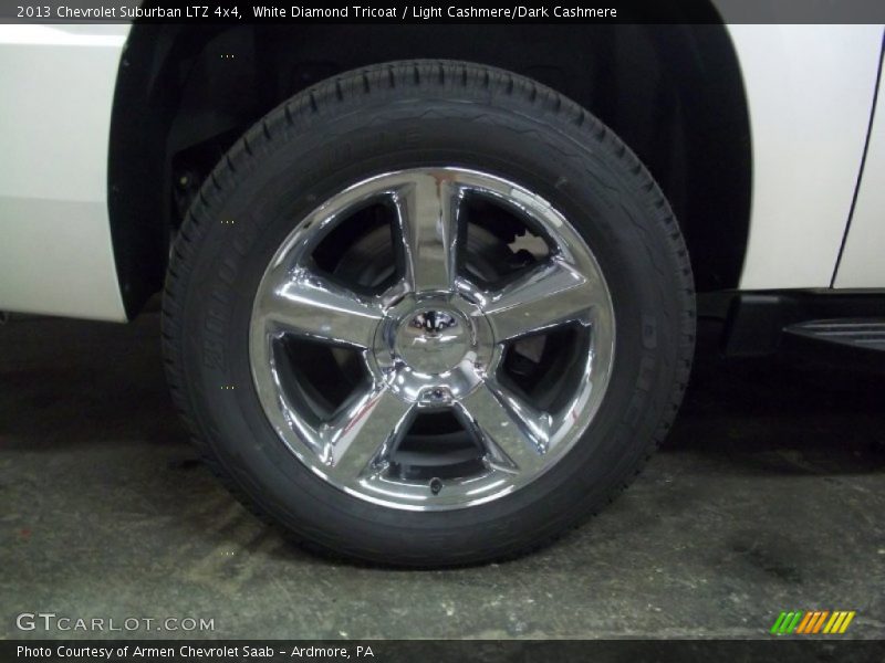 White Diamond Tricoat / Light Cashmere/Dark Cashmere 2013 Chevrolet Suburban LTZ 4x4