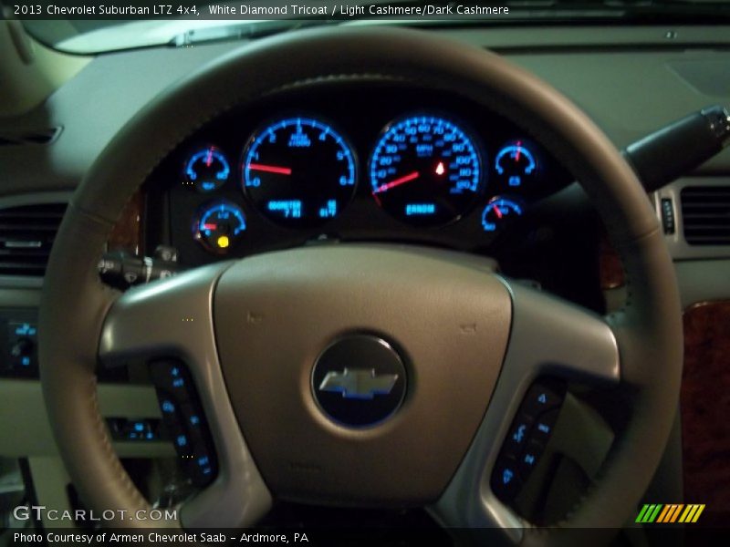 White Diamond Tricoat / Light Cashmere/Dark Cashmere 2013 Chevrolet Suburban LTZ 4x4