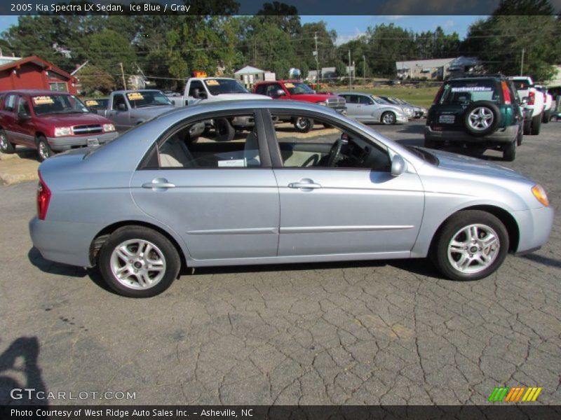 Ice Blue / Gray 2005 Kia Spectra LX Sedan
