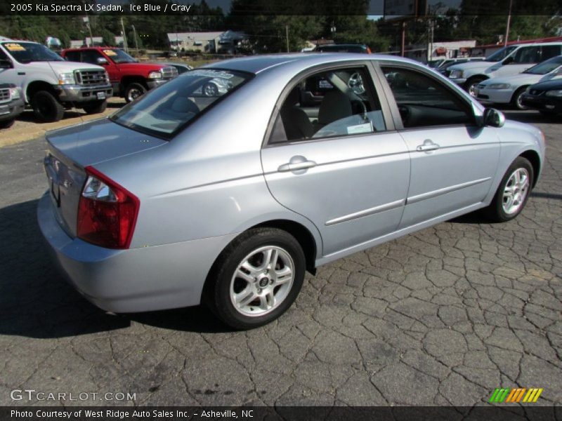 Ice Blue / Gray 2005 Kia Spectra LX Sedan