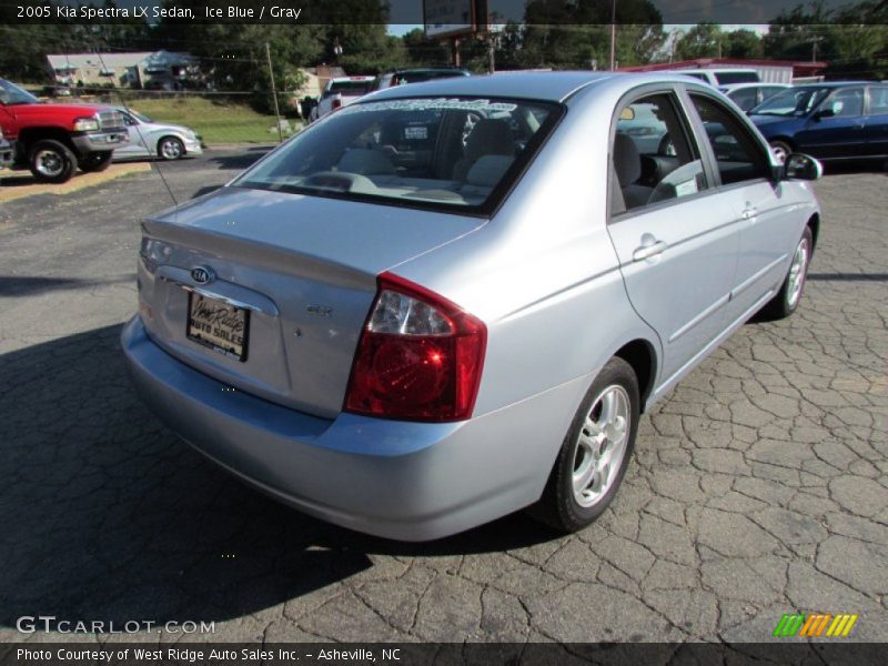 Ice Blue / Gray 2005 Kia Spectra LX Sedan