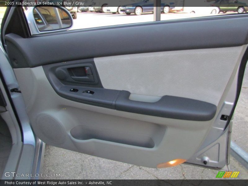 Ice Blue / Gray 2005 Kia Spectra LX Sedan