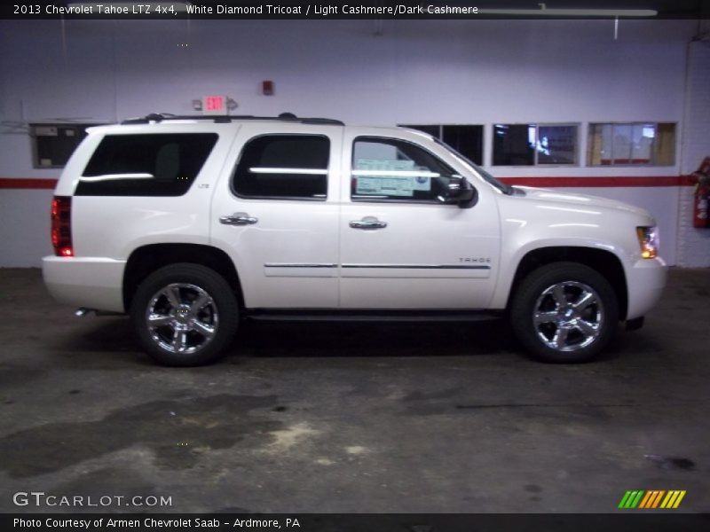 White Diamond Tricoat / Light Cashmere/Dark Cashmere 2013 Chevrolet Tahoe LTZ 4x4