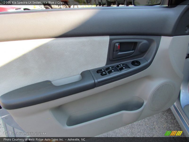 Ice Blue / Gray 2005 Kia Spectra LX Sedan