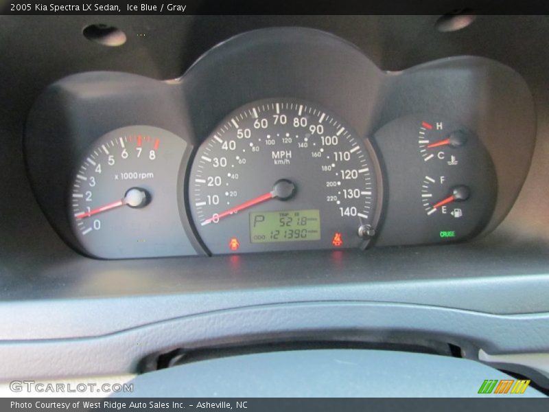 Ice Blue / Gray 2005 Kia Spectra LX Sedan