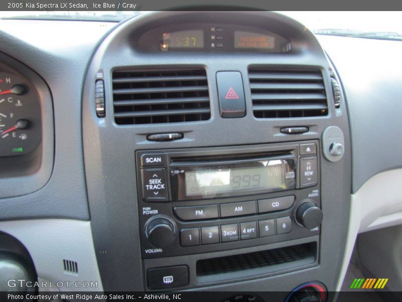 Ice Blue / Gray 2005 Kia Spectra LX Sedan