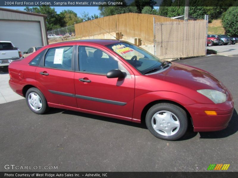 Sangria Red Metallic / Medium Graphite 2004 Ford Focus LX Sedan