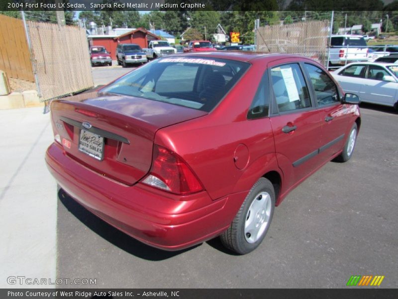 Sangria Red Metallic / Medium Graphite 2004 Ford Focus LX Sedan