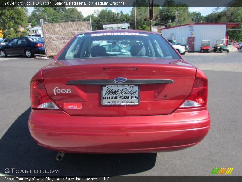 Sangria Red Metallic / Medium Graphite 2004 Ford Focus LX Sedan