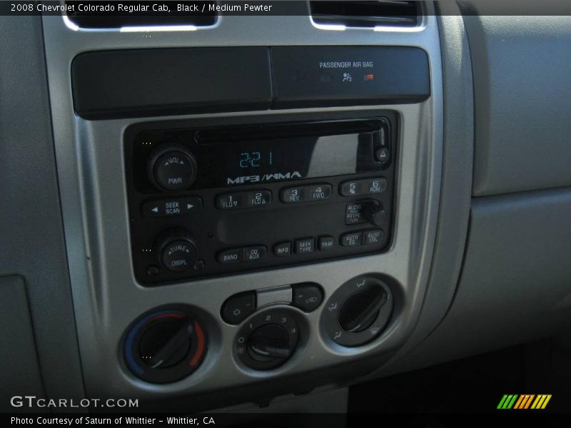 Black / Medium Pewter 2008 Chevrolet Colorado Regular Cab