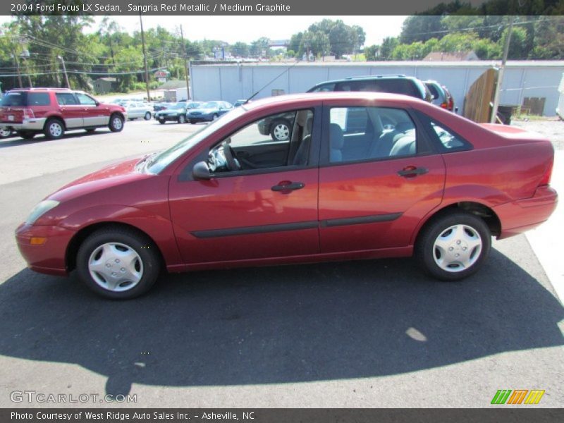 Sangria Red Metallic / Medium Graphite 2004 Ford Focus LX Sedan