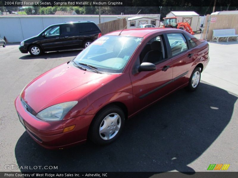 Sangria Red Metallic / Medium Graphite 2004 Ford Focus LX Sedan