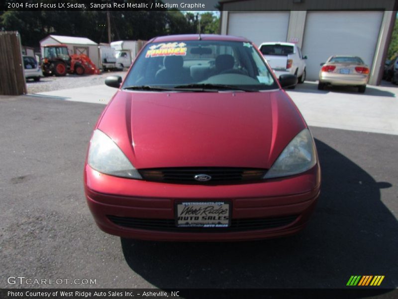 Sangria Red Metallic / Medium Graphite 2004 Ford Focus LX Sedan