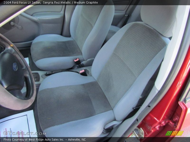 Sangria Red Metallic / Medium Graphite 2004 Ford Focus LX Sedan
