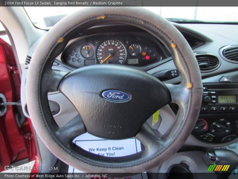 Sangria Red Metallic / Medium Graphite 2004 Ford Focus LX Sedan
