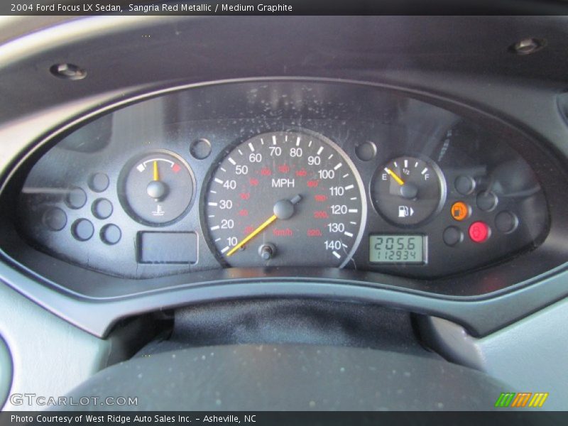 Sangria Red Metallic / Medium Graphite 2004 Ford Focus LX Sedan