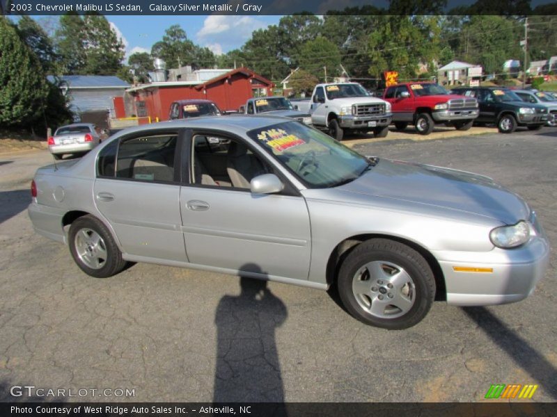 Galaxy Silver Metallic / Gray 2003 Chevrolet Malibu LS Sedan