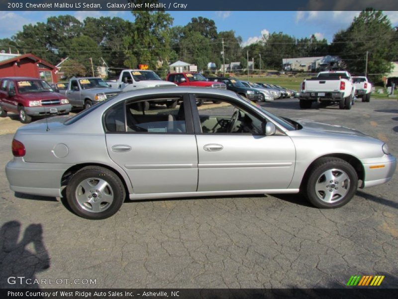 Galaxy Silver Metallic / Gray 2003 Chevrolet Malibu LS Sedan