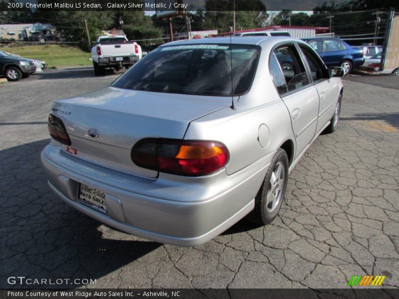 Galaxy Silver Metallic / Gray 2003 Chevrolet Malibu LS Sedan