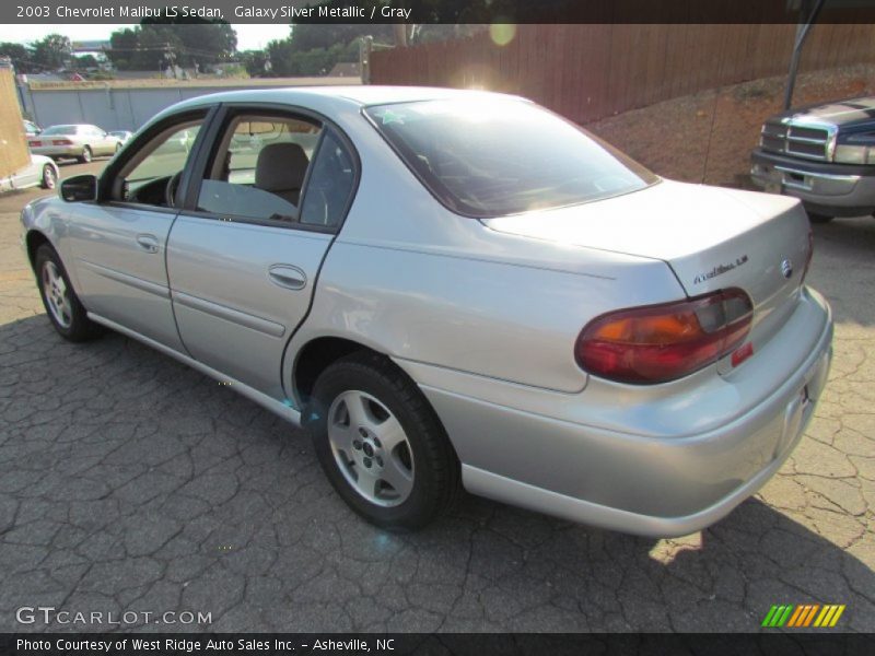 Galaxy Silver Metallic / Gray 2003 Chevrolet Malibu LS Sedan