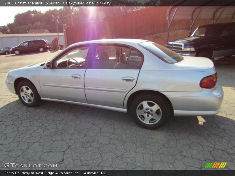 Galaxy Silver Metallic / Gray 2003 Chevrolet Malibu LS Sedan