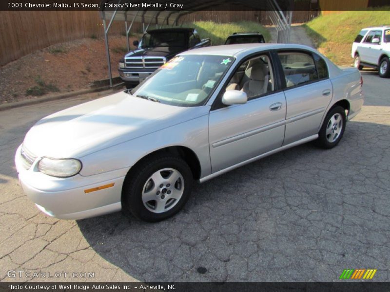 Galaxy Silver Metallic / Gray 2003 Chevrolet Malibu LS Sedan