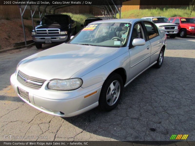 Galaxy Silver Metallic / Gray 2003 Chevrolet Malibu LS Sedan